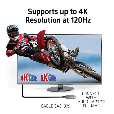 Club 3D Ultra High Speed AOC HDMI 2.1 zertifiziertes unidirektionales Kabel Stecker-Stecker (Schwarz, 20 Meter, 4K 120 Hz, 8K 60 Hz, 48 Gbit/s)