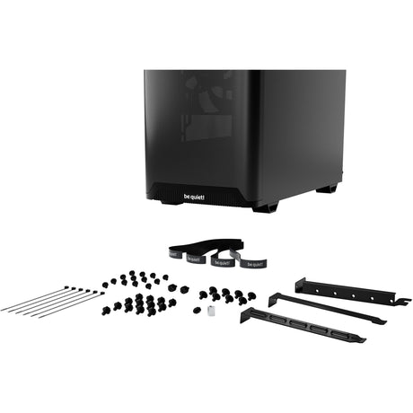 Be quiet! pure base 501 airflow midi tower behuizing (zwart | 2x usb-a | 1x usb-c)