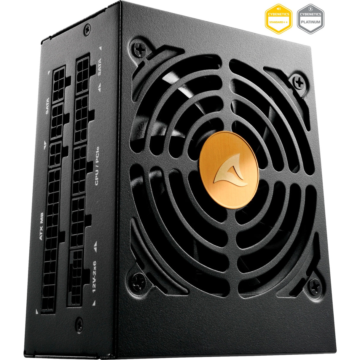 Sharkoon Rebel P20 SFX modulares 850-Watt-Netzteil (schwarz, 1x 12V-2x6, 2x PCIe)