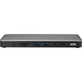 Kensington SD5760t Dockingstation (Silber Schwarz, Thunderbolt 4, USB-C, USB-A, HDMI, PD)