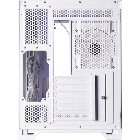 Chieftec Visio Midi Tower Gehäuse (weiß | 2x USB-A | 1x USB-C | RGB | gehärtetes Glas)