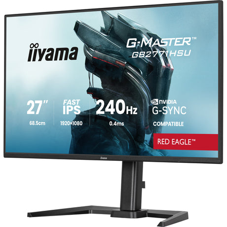 Iiyama G-Master Red Eagle GB2771HSU-B1 27 Gaming-Monitor (schwarz, 2x HDMI, DisplayPort, USB-A, USB-C, 240 Hz)