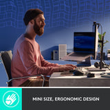 Mechanische Mini-Tastatur Logitech MX (schwarz, US-internationales Layout (QWERTY), GL-taktil, 80 % (TKL), Bluetooth)