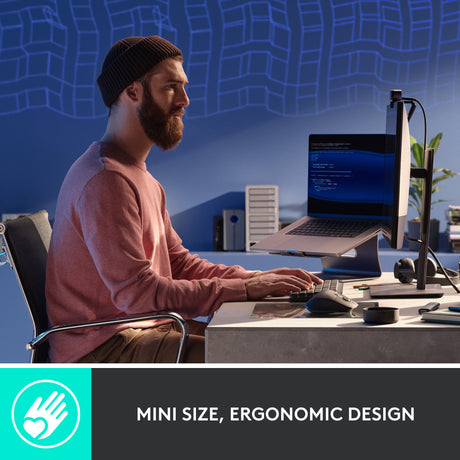 Mechanische Mini-Tastatur Logitech MX (schwarz, US-internationales Layout (QWERTY), GL-taktil, 80 % (TKL), Bluetooth)