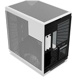 Hyte y70 touch infinite midi tower behuizing (wit zwart | 2x usb-a | 1x usb-c | tempered glass)