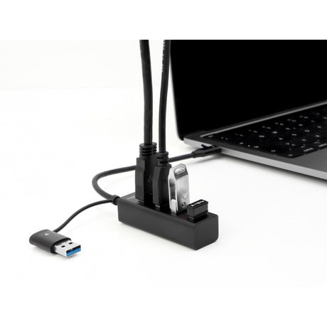 Delock 4-Port USB 3.2 Gen 1 Hub mit USB Typ-C oder USB Typ-A Anschluss USB Hub (schwarz)