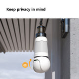 Imou Bulb Cam 2K Überwachungskamera (weiß, E26 E27 Universal-Schraubfassung)