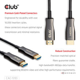 Club 3D HDMI Hybrid AOC Kabel 8K60Hz 4K120Hz 50m (Schwarz)