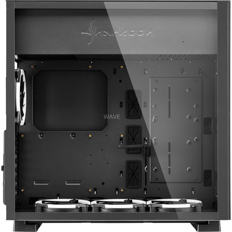 Sharkoon Pure Steel RGB Midi-Tower-Gehäuse (schwarz | 2x USB-A | RGB | Fenster)