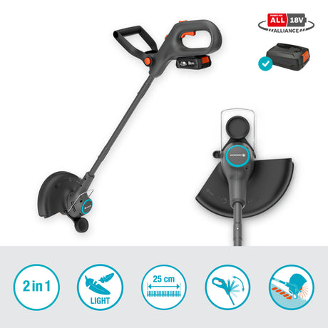 Gardena Trimmer Easytrim 25 18V P4A Set