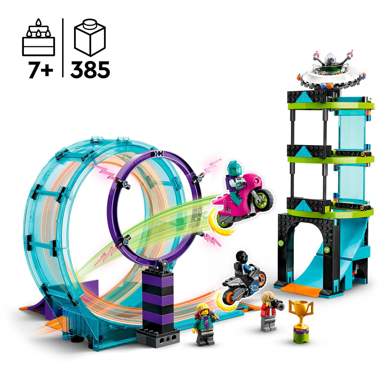 Lego City – Ultimative Stuntfahrer-Challenge, Konstruktionsspielzeug (60361)