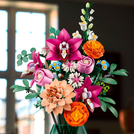 Lego Botanicals Rosa Blumenstrauß – Blumendekoration – 10342