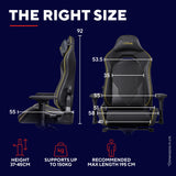 Trust gxt 721 ruya pro premium comfortabele gaming stoel (zwart geel)