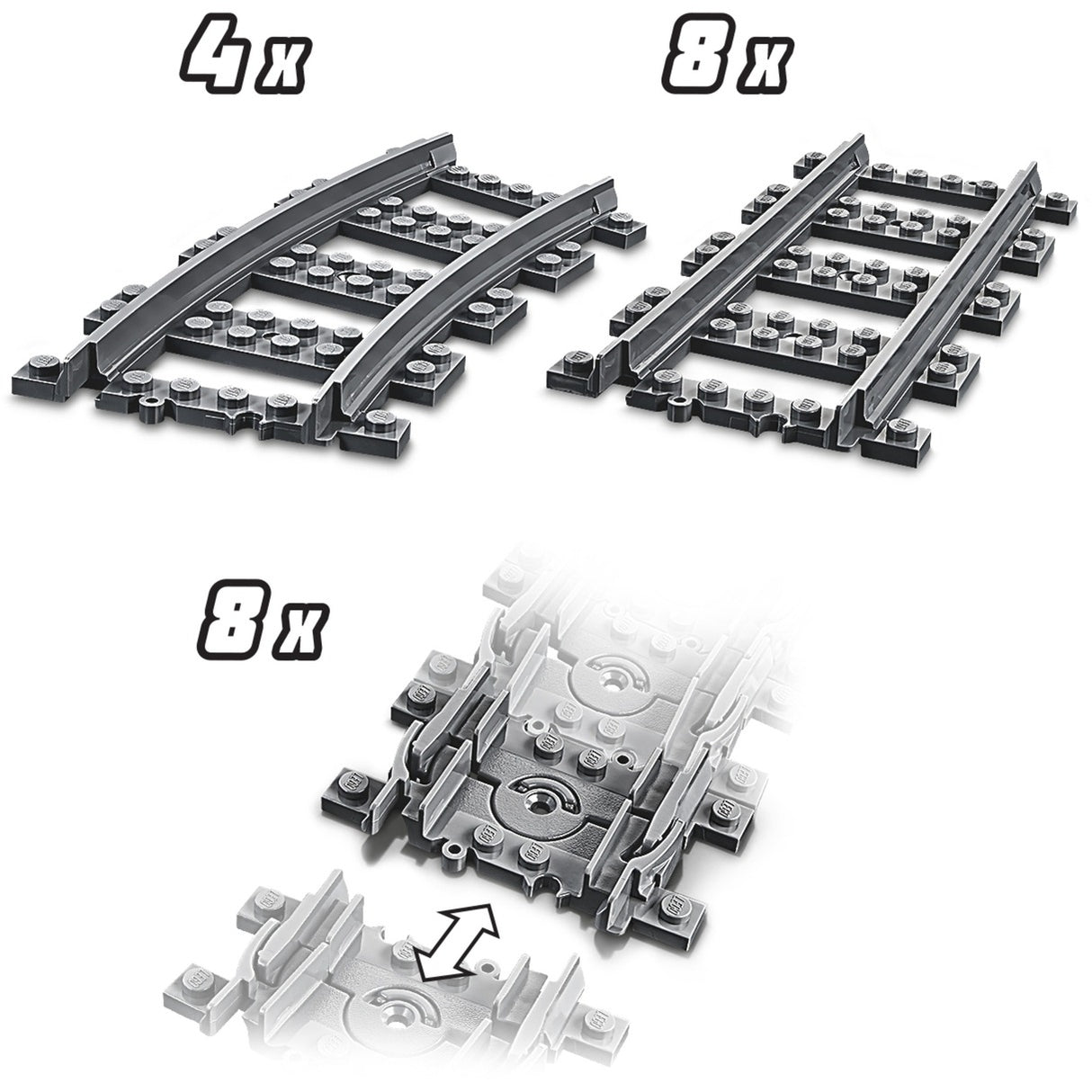 Lego City Bahngleise 60205