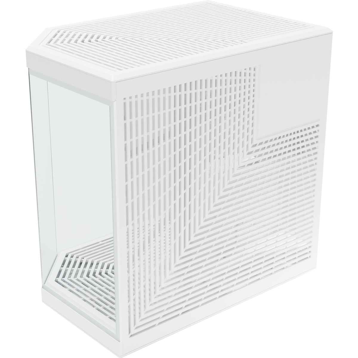 Hyte y70 Midi-Tower-Gehäuse (weiß | 2x USB-A | 1x USB-C | gehärtetes Glas)