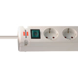 Brennerstuhl Bremounta Steckdosenleiste mit 2 USB C Ladebuchsen | 5-fach | weiß | 3m h05vv-f 3g1,5 - 1150660425