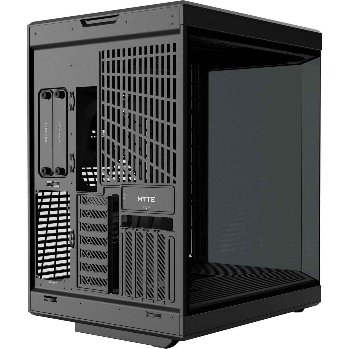 Hyte y70 Midi-Tower-Gehäuse (schwarz | 2x USB-A | 1x USB-C | gehärtetes Glas)