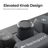 Keychron v3 ultra 8k wireless custom mechanical keyboard (zwart, us lay-out (qwerty), silk pom red, 80% (tkl), rgb, hot swap, 2.4 ghz | bluetooth 5.3 | usb-c)