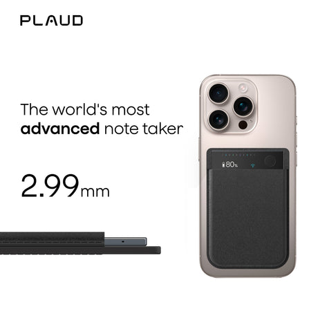 Plaud Note Pro Diktiergerät (Silber, 64 GB, Bluetooth (BLE 5.4), Dualband-WLAN (2,4 GHz 5 GHz))