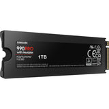 Samsung 990 pro Kühlkörper 1 TB SSD (PCIe 4.0 x4, NVMe 2, M.2 2280, RGB-LEDs)
