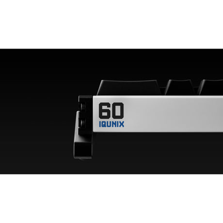 Iqunix EZ60 Magnetschalter-Gaming-He-Tastatur (Schwarz, US-Layout (QWERTY), Gateron Magnetic Jade Gaming, 60 %, RGB, Double Shot PBT-Tastenkappen)