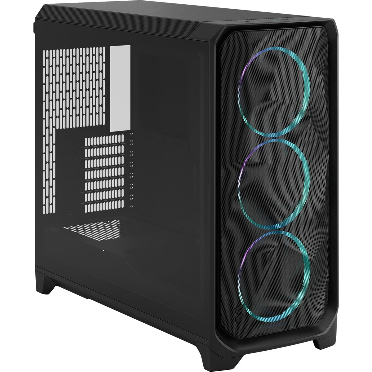 Fractal Design Meshify 3 XL RGB Big Tower Gehäuse (schwarz | 2x USB-A | 1x USB-C | RGB | gehärtetes Glas)