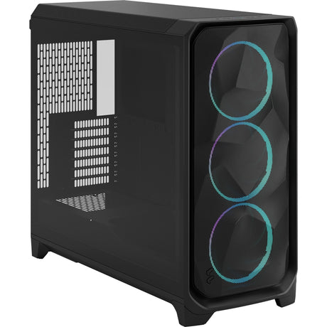 Fractal Design Meshify 3 XL RGB Big Tower Gehäuse (schwarz | 2x USB-A | 1x USB-C | RGB | gehärtetes Glas)
