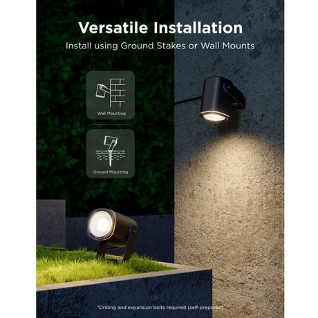 Intelligente Außenstrahler von Govee Matter RGBicww – 2er-Pack Gartenstrahler