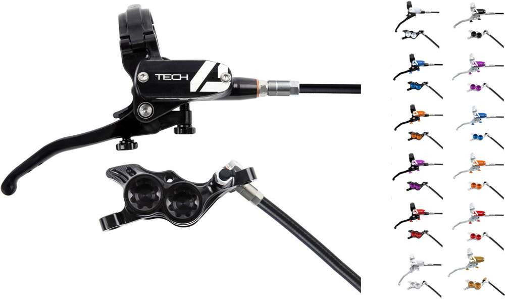 Hope Tech 4 V4 Stahlflex-Scheibenbremse – Hebel rechts
