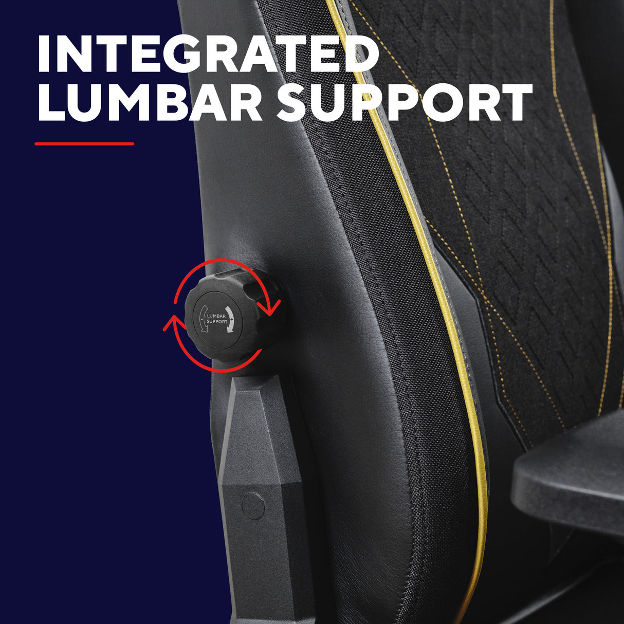 Trust gxt 721 ruya pro premium comfortabele gaming stoel (zwart geel)