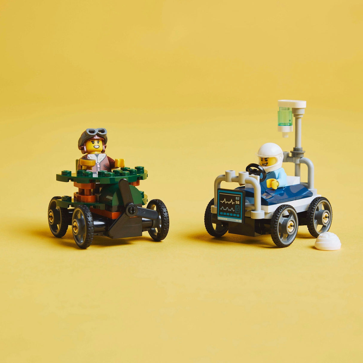 Lego City 60459 Rennwagenpaket: Flugzeug vs. Krankenhausbett