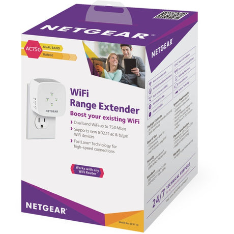 Netgear EX3110 – AC750 WLAN Range Extender Access Point (weiß)