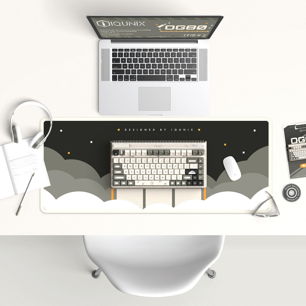 Iqunix OG80 Hitchhiker Wireless mechanischer Tastatur