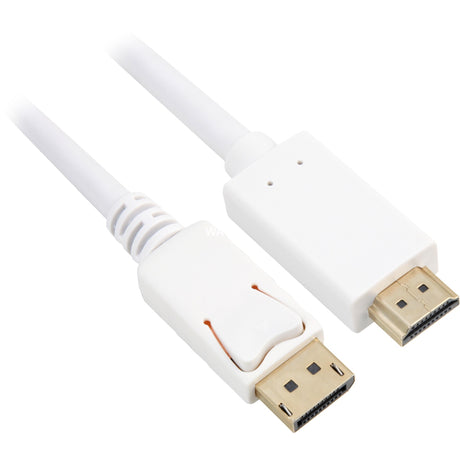Sharkoon Displayport 1.2 > HDMI-Adapter (weiß, 1 Meter, 4k)