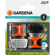 Gardena Schlauchanschlussset 19 mm (3 4) Schlauchstück (grauorange, 18275-20)
