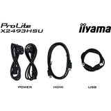 Iiyama prolite x2793hsu-b1 27 monitor (zwart (mat), 120 hz, hdmi, displayport, usb, audio)