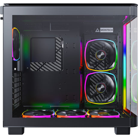 Montech King 95 Pro Midi-Tower-Gehäuse (schwarz | 2x USB-A | 1x USB-C | RGB | gehärtetes Glas)