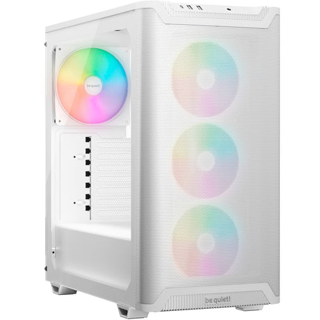Ruhig sein! Pure Base 501 lx Midi-Tower-Gehäuse (weiß | 2x USB-A | 1x USB-C | RGB | gehärtetes Glas)