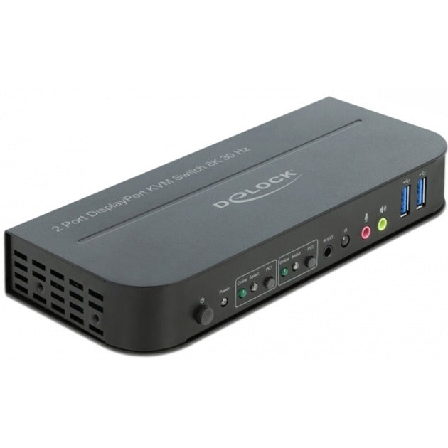 Delock Displayport 1.4 KVM-Switch 8k 30Hz mit USB 3.0 und Audio-KVM-Switch