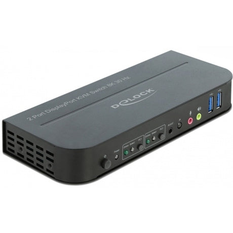 Delock Displayport 1.4 KVM-Switch 8k 30Hz mit USB 3.0 und Audio-KVM-Switch