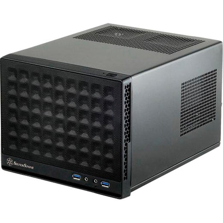 Silverstone SG13B Mini-Tower-Gehäuse (schwarz | 2x USB-A)