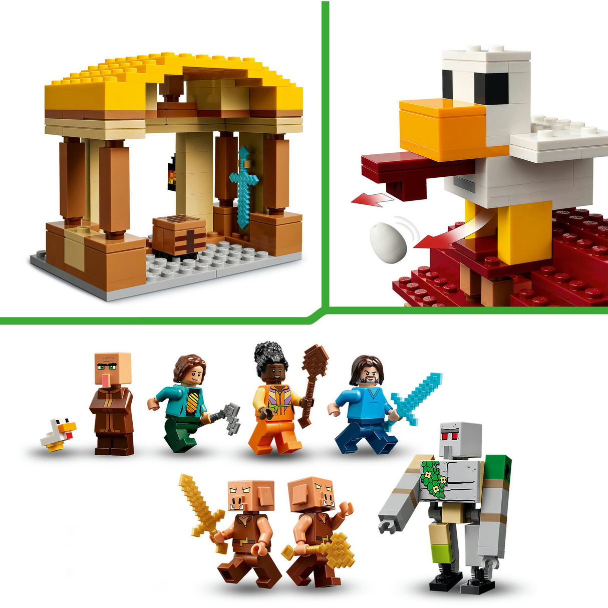 Lego Minecraft 21273 Der schreckliche Ballonangriff auf das Dorf
