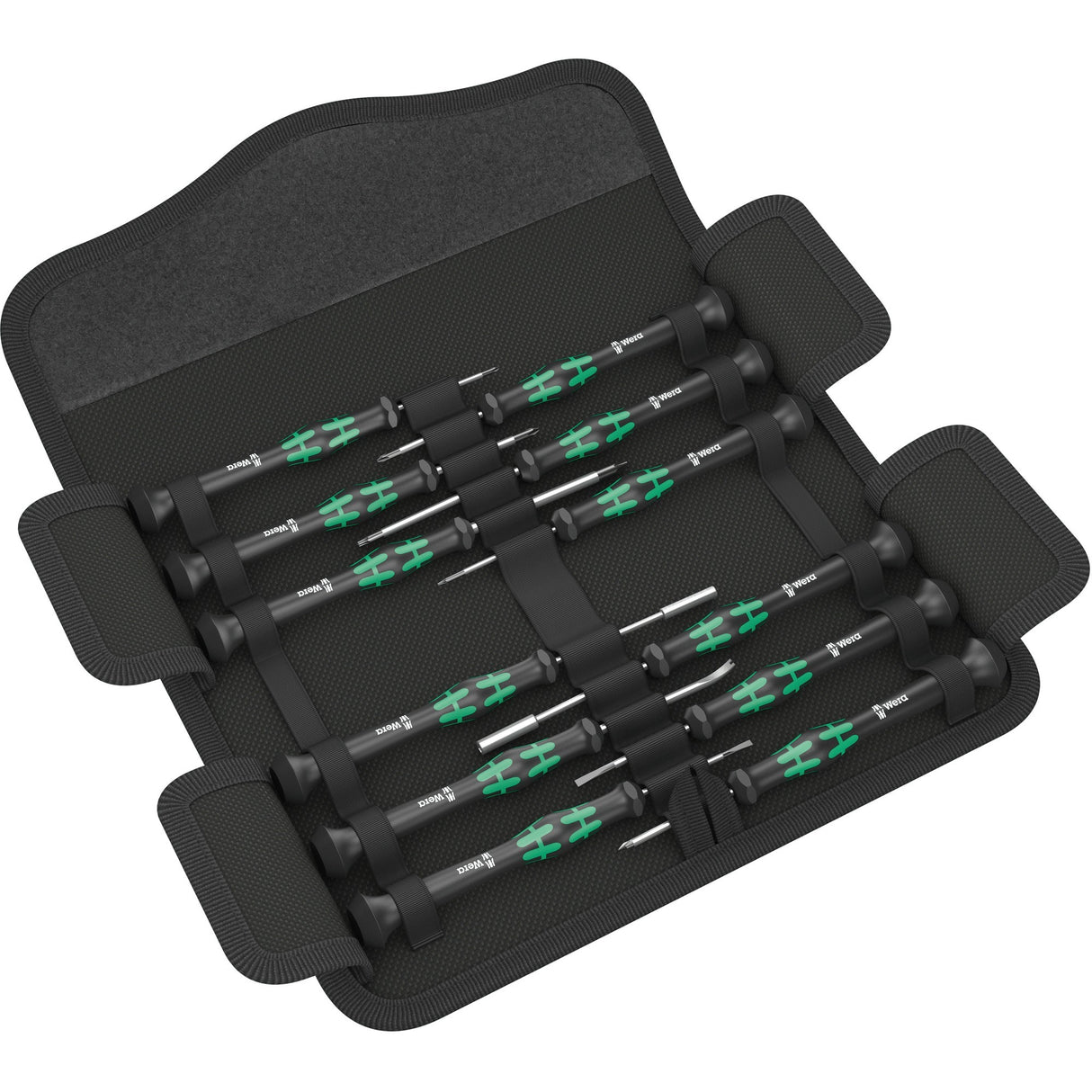 Wera Compact Micro 21 ESD 1 Schraubendreher (schwarz grün, für Elektrogeräte)