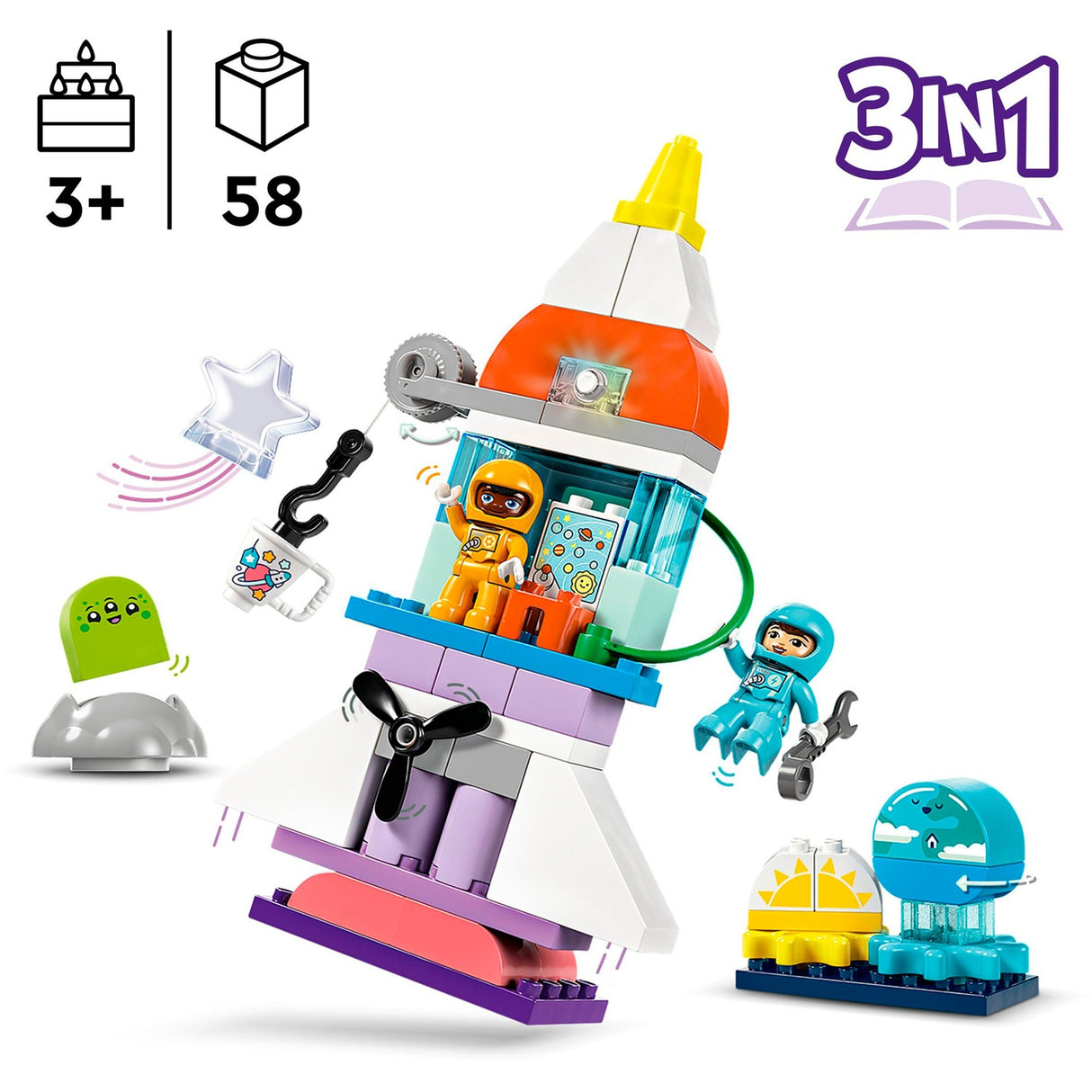 LEGO Duplo Lego Duplo Town 10422 3-in-1 Weltraumabenteuer
