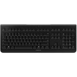Cherry KW 3000, Tastatur (schwarz, EU-Layout (QWERTY), Rubber Dome, 2,4 GHz)