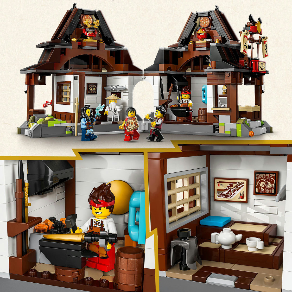 Lego 71858 Ninjago 15-jähriges Jubiläum Schmiede die vier Waffen