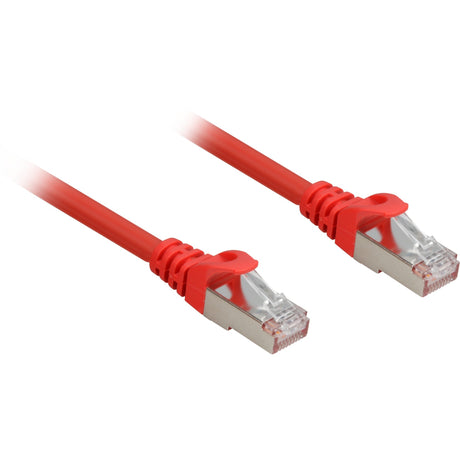 Sharkoon Netzwerkkabel SFTP, RJ-45 mit Cat.6a (rot, 5 Meter, halogenfrei)