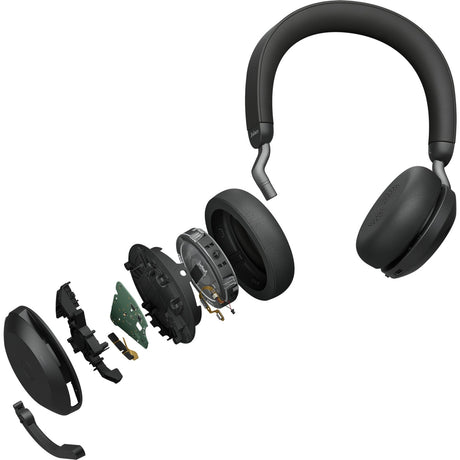 Jabra Evolve2 75 On-Ear-Headset (schwarz, Link380c, Microsoft Teams)