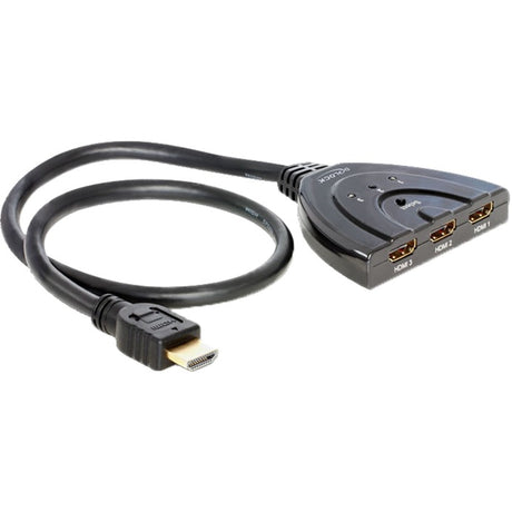 Delock HDMI 3 > 1 Schalter HDMI Schalter (schwarz, 60 Zentimeter)