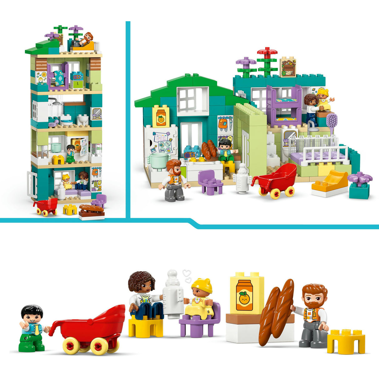 Lego Duplo Town 10470 3in1 modernes Haus mit Figuren